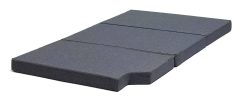 MR. DEKO® Matelas pliant, pour Mercedes Marco Polo, 200 x 110 x 8 cm, avec housse lavable, en mousse, pour camionnette, de voyage, gris